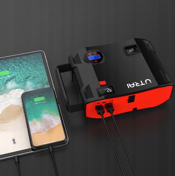 Автомобильный бустер Jump Starter UTRAI Jstar 5 2000A 12V с Power Bank пусковое устройство с фонарем UT-2420 фото