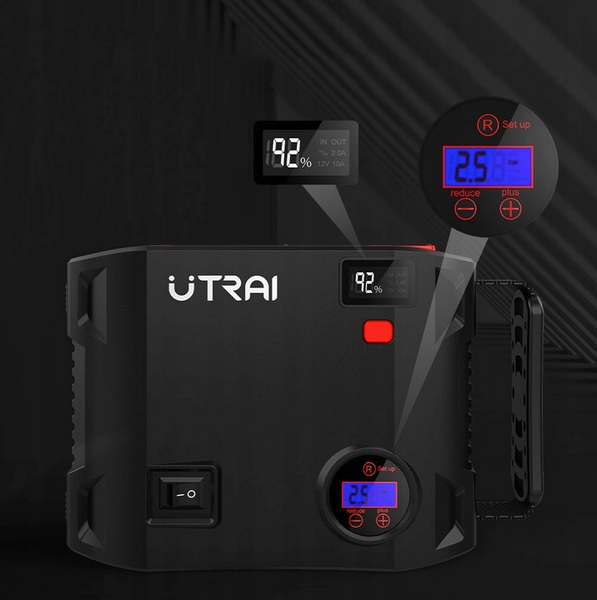 Автомобильный бустер Jump Starter UTRAI Jstar 5 2000A 12V с Power Bank пусковое устройство с фонарем UT-2420 фото