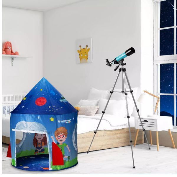 Телескоп-рефрактор Bresser Junior 50/360 для дітей, початківців, з підставкою 8850620WXH000 фото