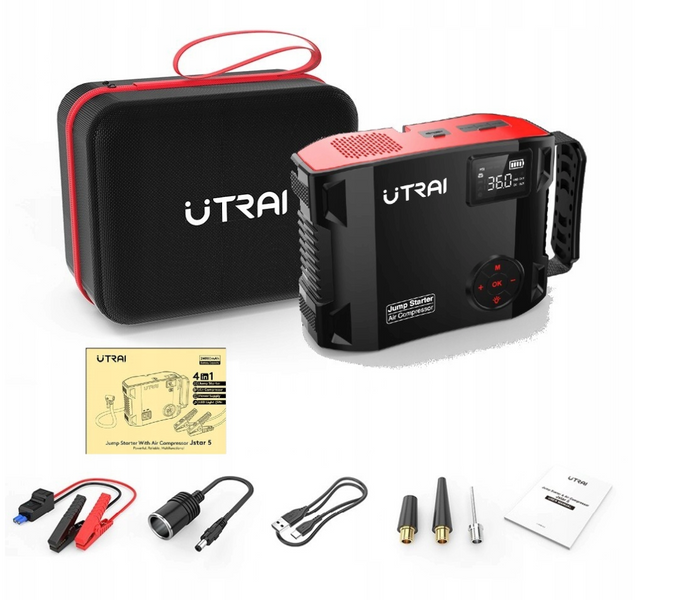 Автомобильный бустер Jump Starter UTRAI Jstar 5 2000A 12V с Power Bank пусковое устройство с фонарем UT-2420 фото