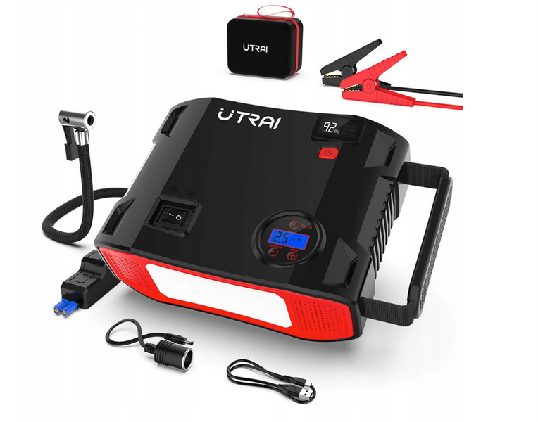 Автомобильный бустер Jump Starter UTRAI Jstar 5 2000A 12V с Power Bank пусковое устройство с фонарем UT-2420 фото