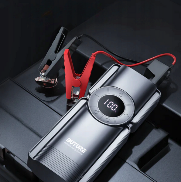 Пусковий пристрій Jump Starter BUTURE 12V 2500A бустер з компресором Power Bank для авто 5904422193959 фото