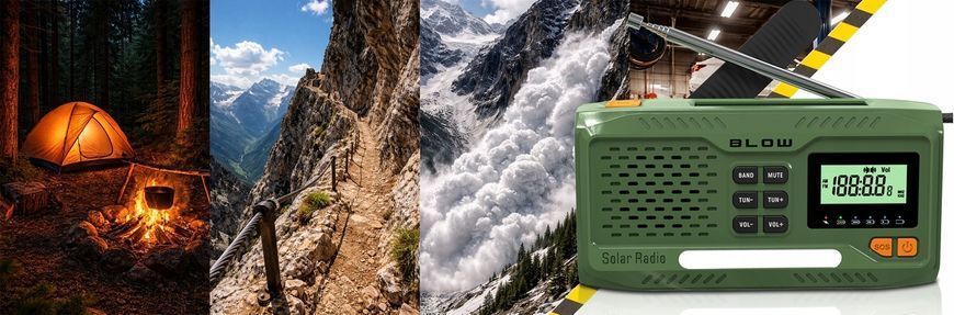 Радиоприемник 4500 мАч с солнечной панелью Powerbank динамо и фонарем MK5900804146032 фото