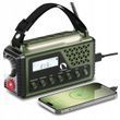 Радио портативное TOPHUNT 1199MAX 8000 мАч  Bluetooth солнечная панель  ручное динамо  фонарик SOS MK5902659179159 фото